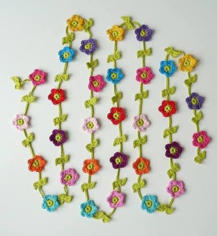 Handmade Crochet Flower Garland thumbnail 4