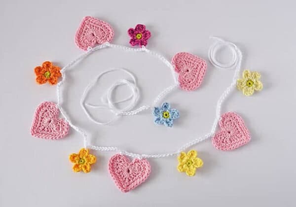 Handmade Crochet Flower Garland thumbnail 3