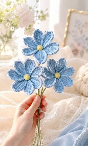Crochet Flowers thumbnail 3